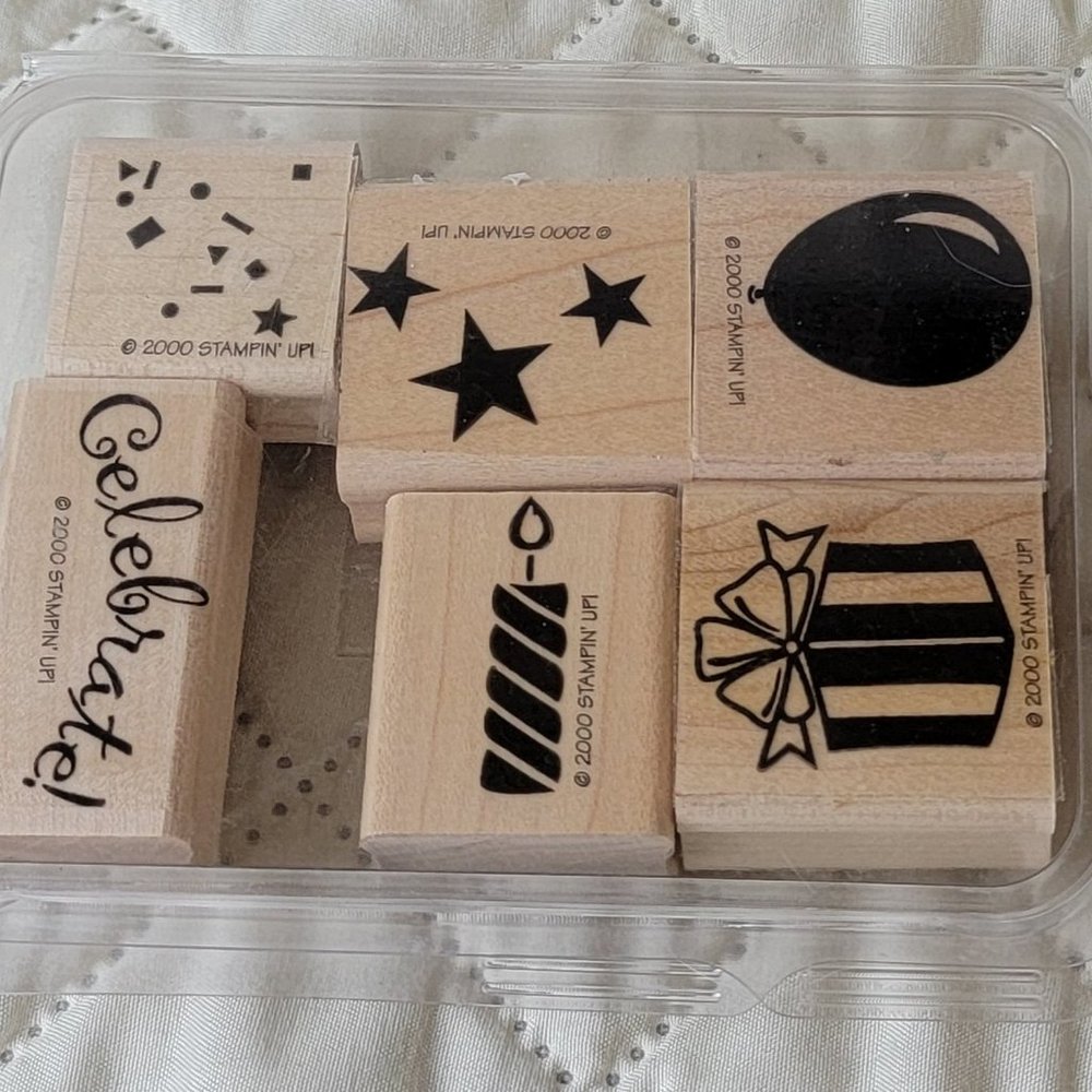 Vintage StampinUp Stamp Set Celebrations 2000